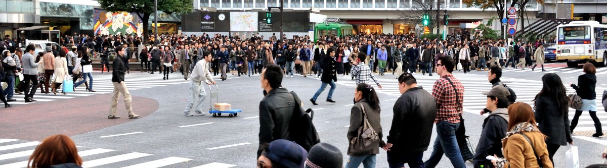 rush hour in Tokyo