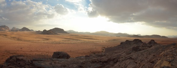 Stort billede p 10000 pix fra Wadi Rum