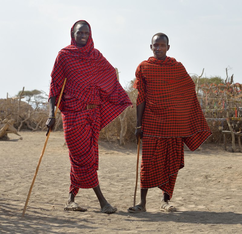 Masai clan leader and second in command